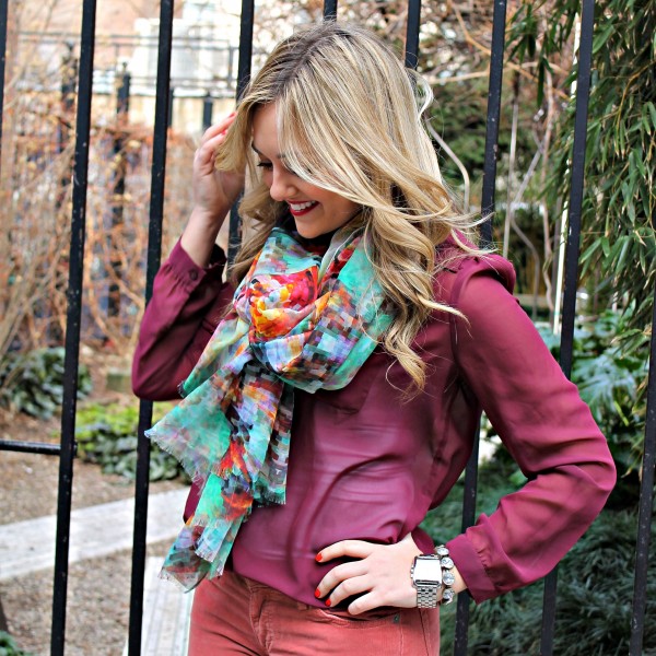 How To Wear Bright Colors in Winter