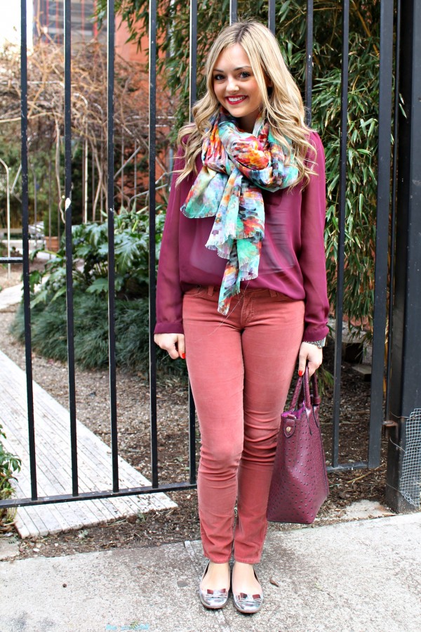 Purple + Peach + Mint