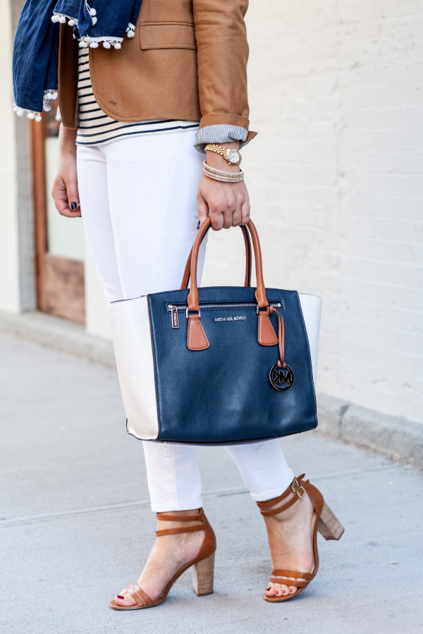 fall outfit white jeans