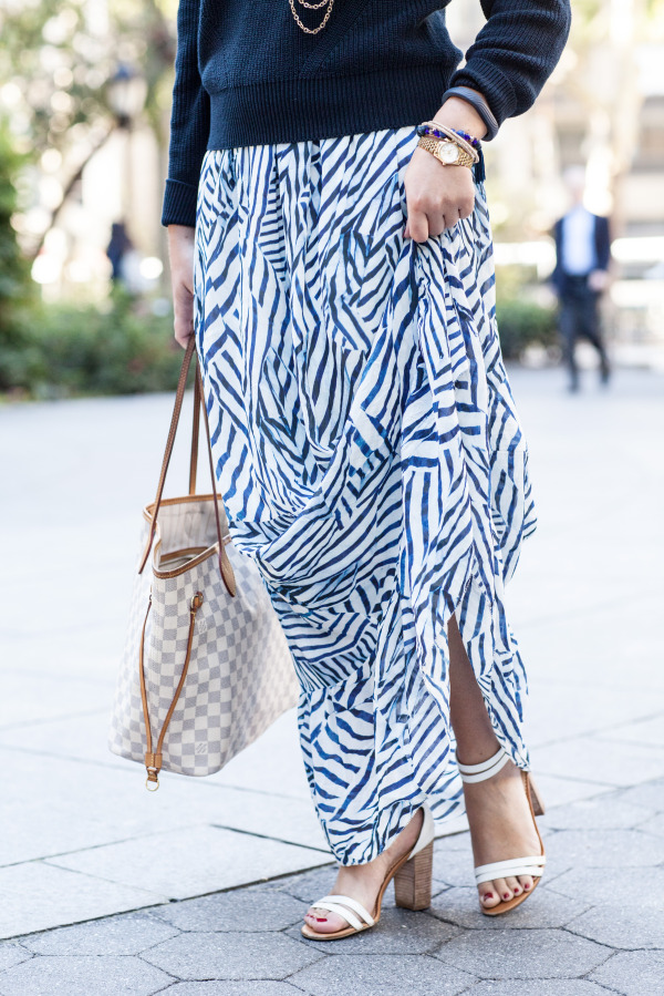 nicole miller maxi skirt