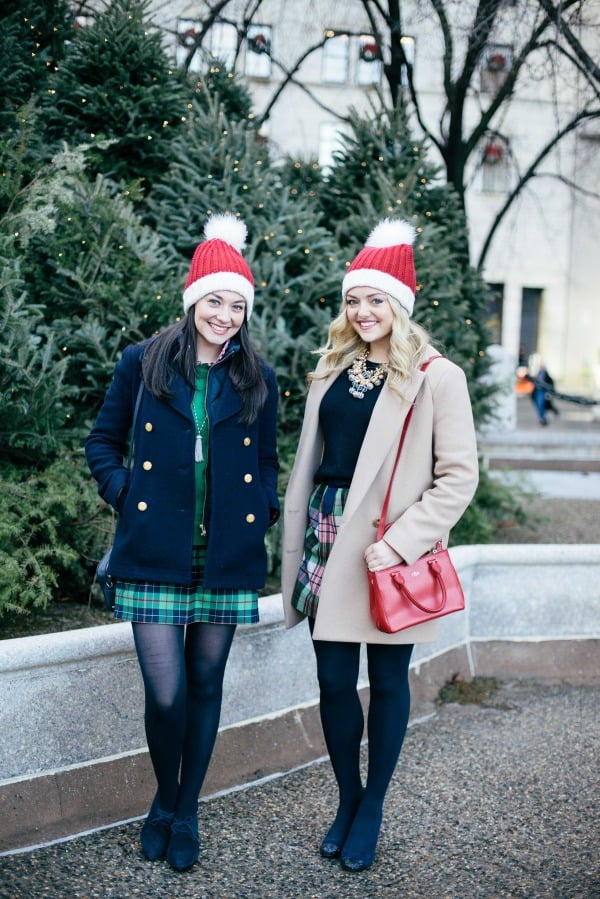 cute holiday outfits with plaid