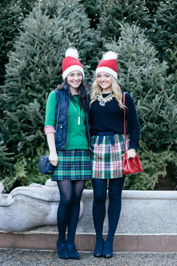 how to wear a plaid skirt blogger outfit