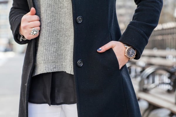 black white and grey neutrals winter outfit
