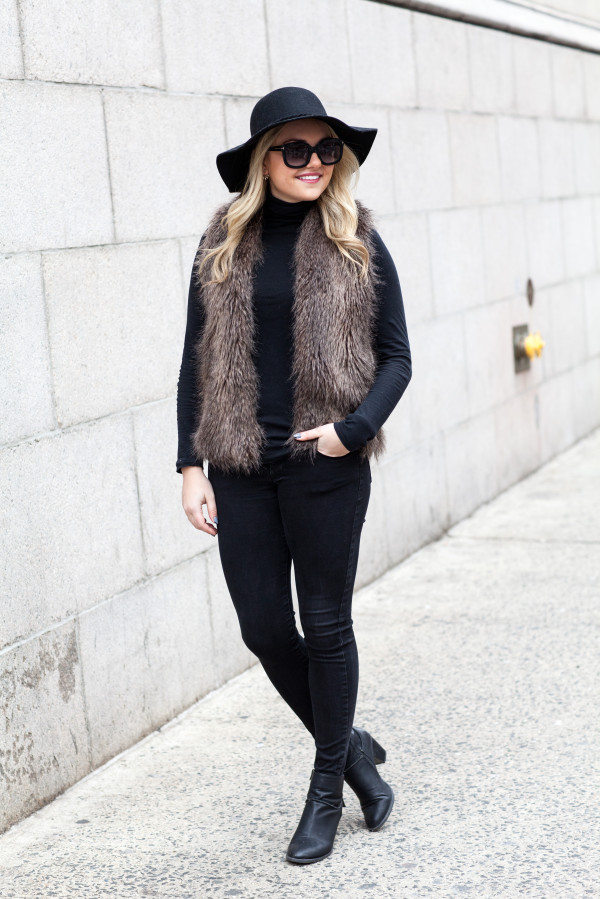 all black outfit new york city