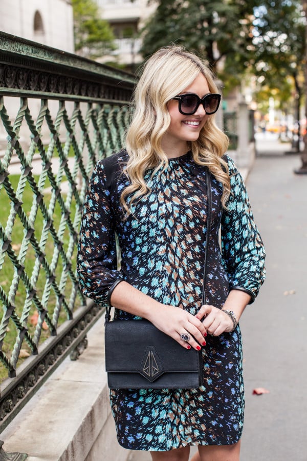 maggy london dress, danielle nicole handbag