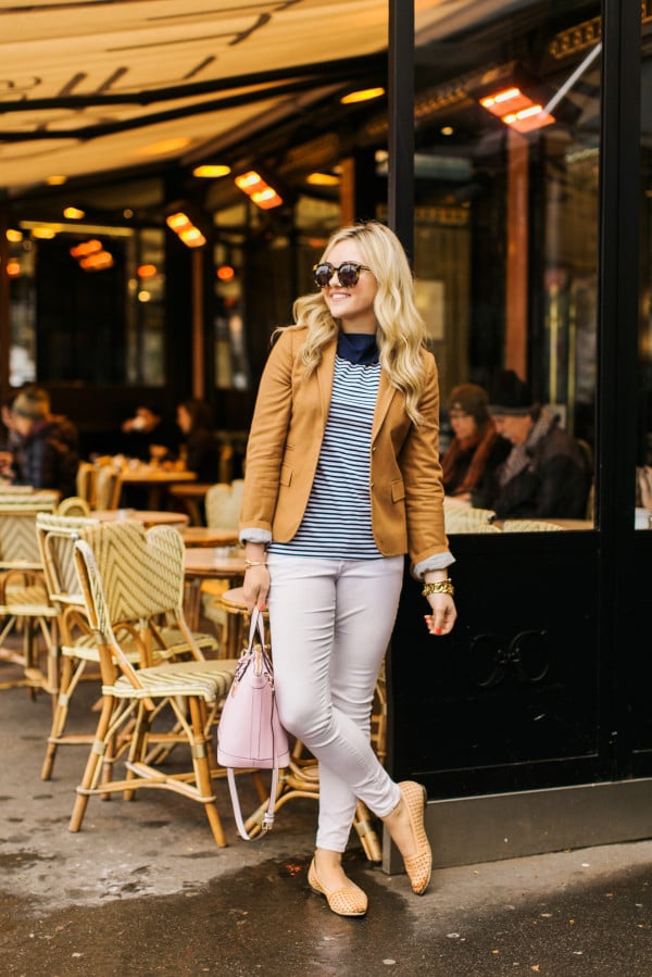 parisian inspired outfit, what to wear to a cafe in paris
