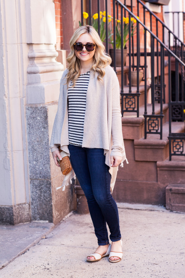 vineyard vines tassel stripe cardigan