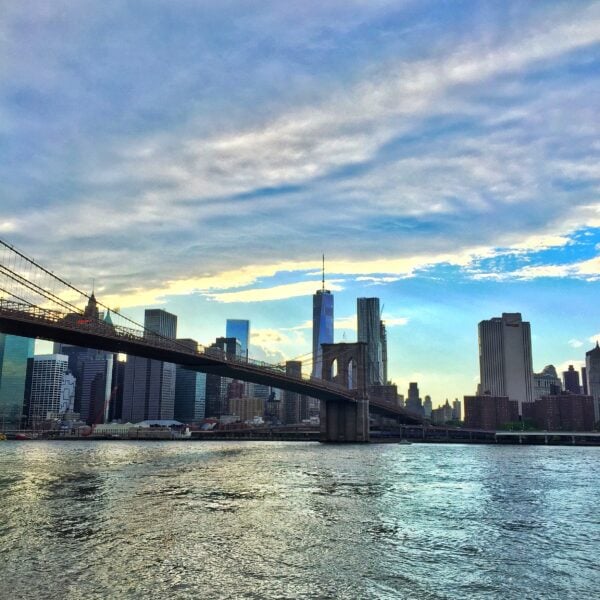 Brooklyn Bridge Freedom Tower Skyline NYC