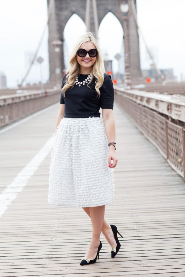 Bows & Sequins on the Brooklyn Bridge in NYC