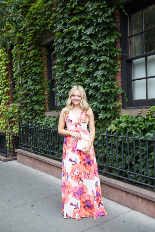 floral print maxi dress | west village, nyc