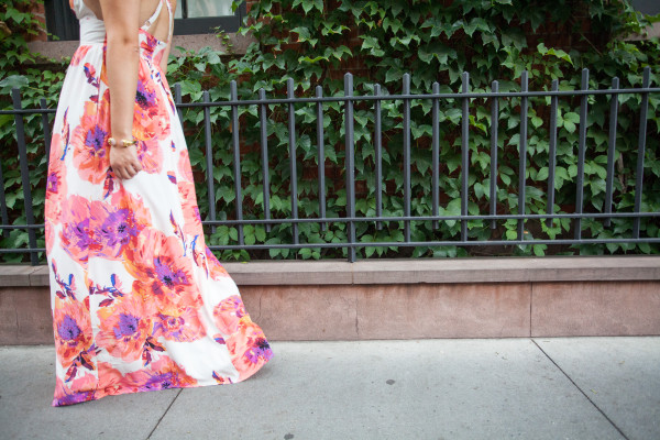 yumi kim floral print maxi dress