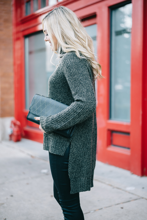 express high low sweater