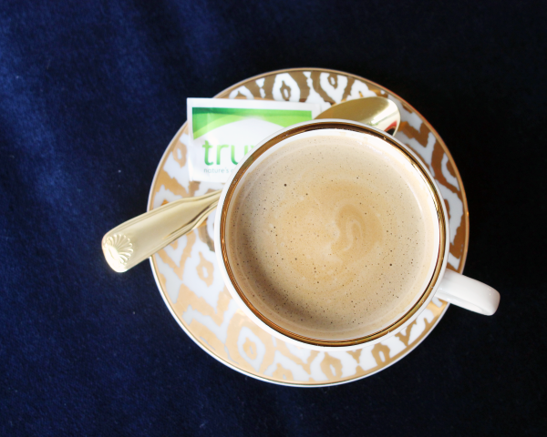 gold cappuccino cup