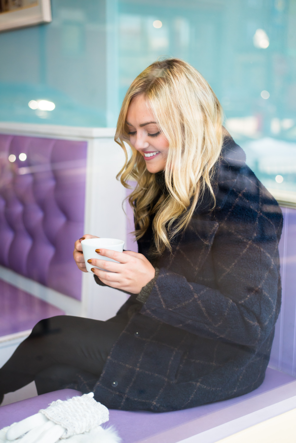 navy blue plaid coat