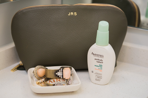 Cuyana Monogrammed Cosmetic Bag