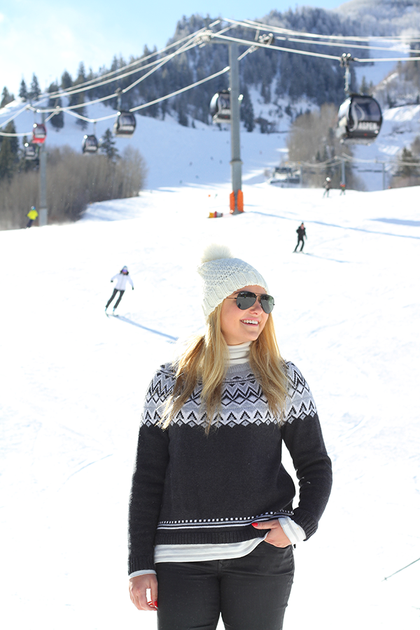 grey fair isle sweater aspen mountain