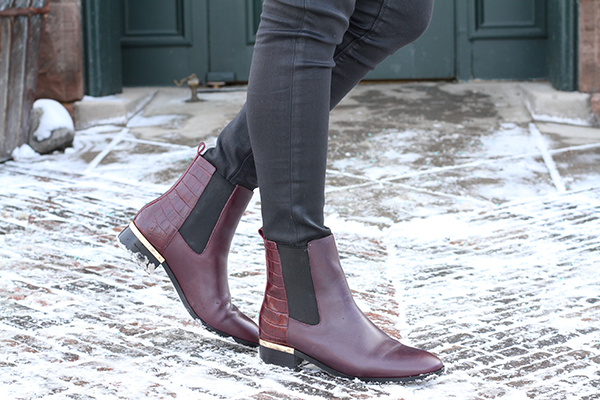 ivanka trump maroon ankle boots burgundy
