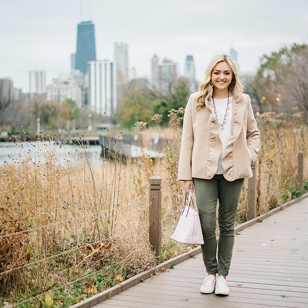 ruffle blazer army green moto jeans
