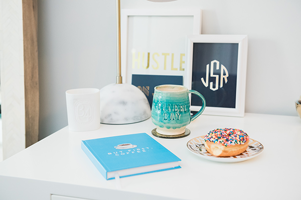 coffee donuts desk