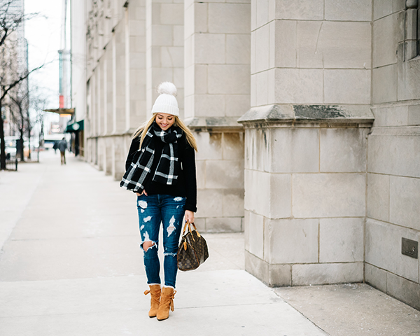 cute warm outfit chicago winter cold