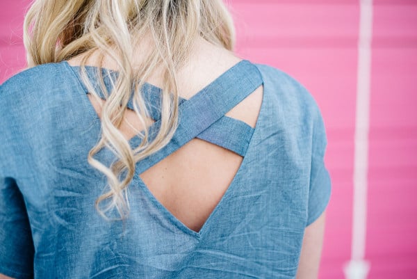 criss cross back shirt