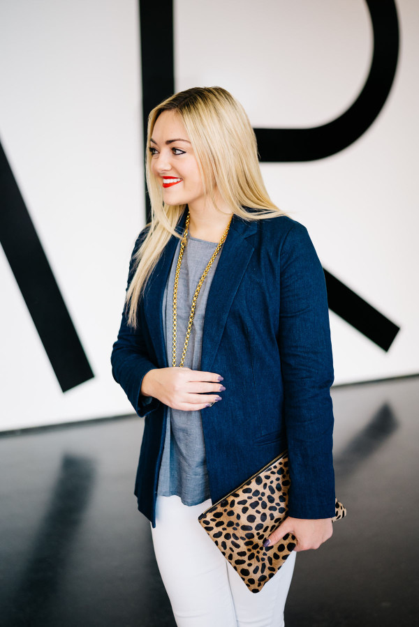denim blazer