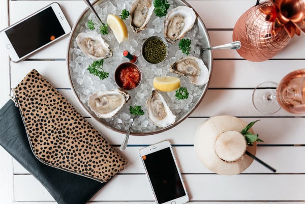 oysters hampton social chicago leopard clutch