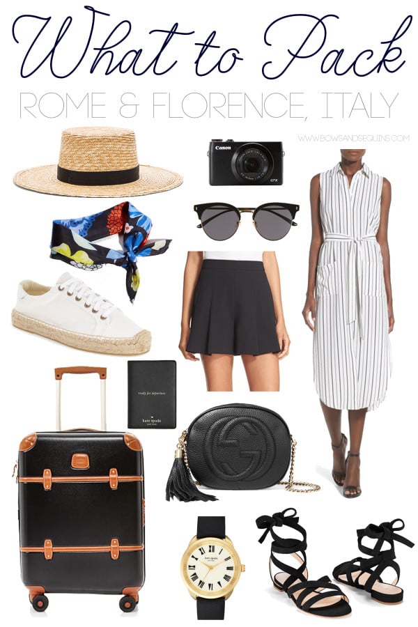 @bowsandsequins' Packing Guide for Going to Italy in the Summertime! Rome, Italy, Venice, Tuscany, and more!