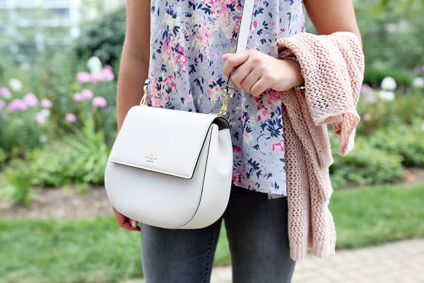 Bows & Sequins styling the Kate Spade Cameron Street Byrdie Bag.