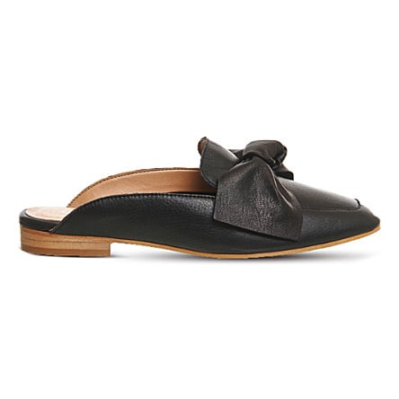 Must-Have Fall Trend: Slip-On Loafers // Black Leather Bow Mule