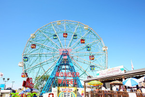 The Wonder Wheel Ferris Wheel at Coney Island in Brooklyn NYC