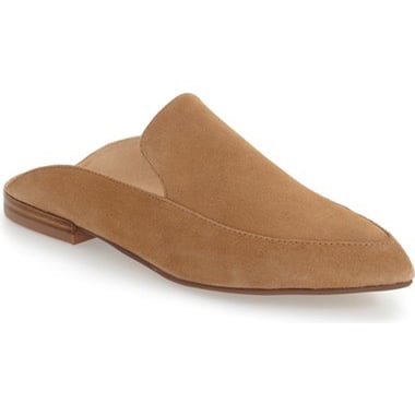 Must-Have Fall Trend: Slip-On Loafers // Caramel Suede Mules