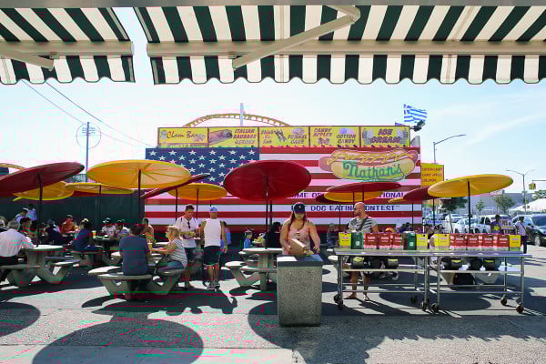 Nathans Famous Hotdogs Original Location Coney Island Brooklyn NYC