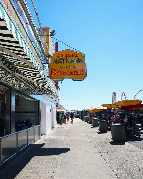 Nathans Famous Hotdogs Original Location Coney Island Brooklyn NYC