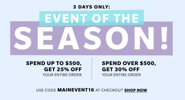 Shopbop Fall Sale Promo Code 30% Off