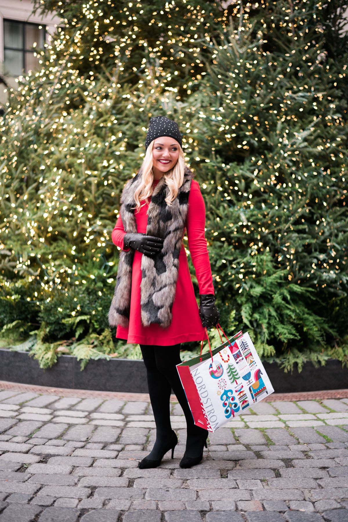 Bows & Sequins Christmas shopping in Chicago