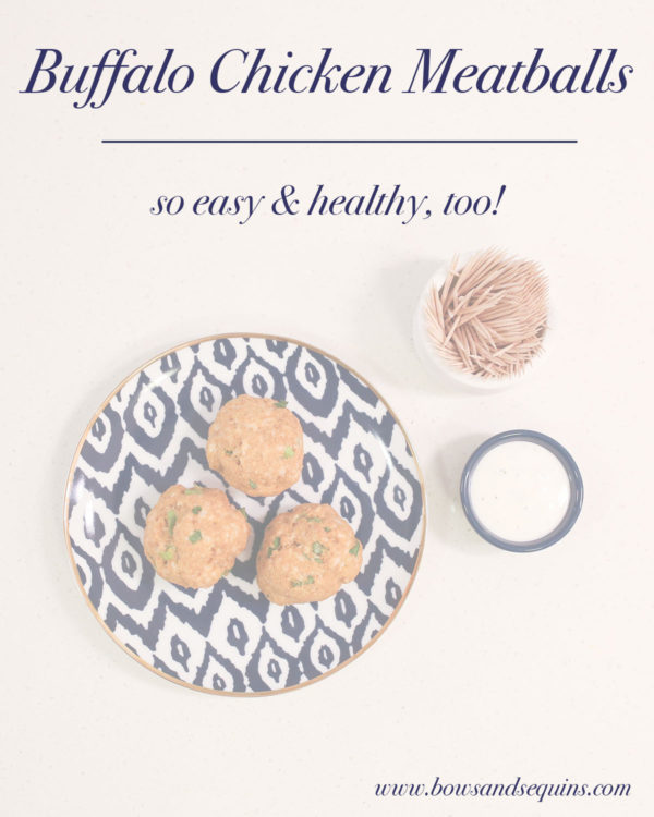 Healthy Buffalo Chicken Meatball Recipe