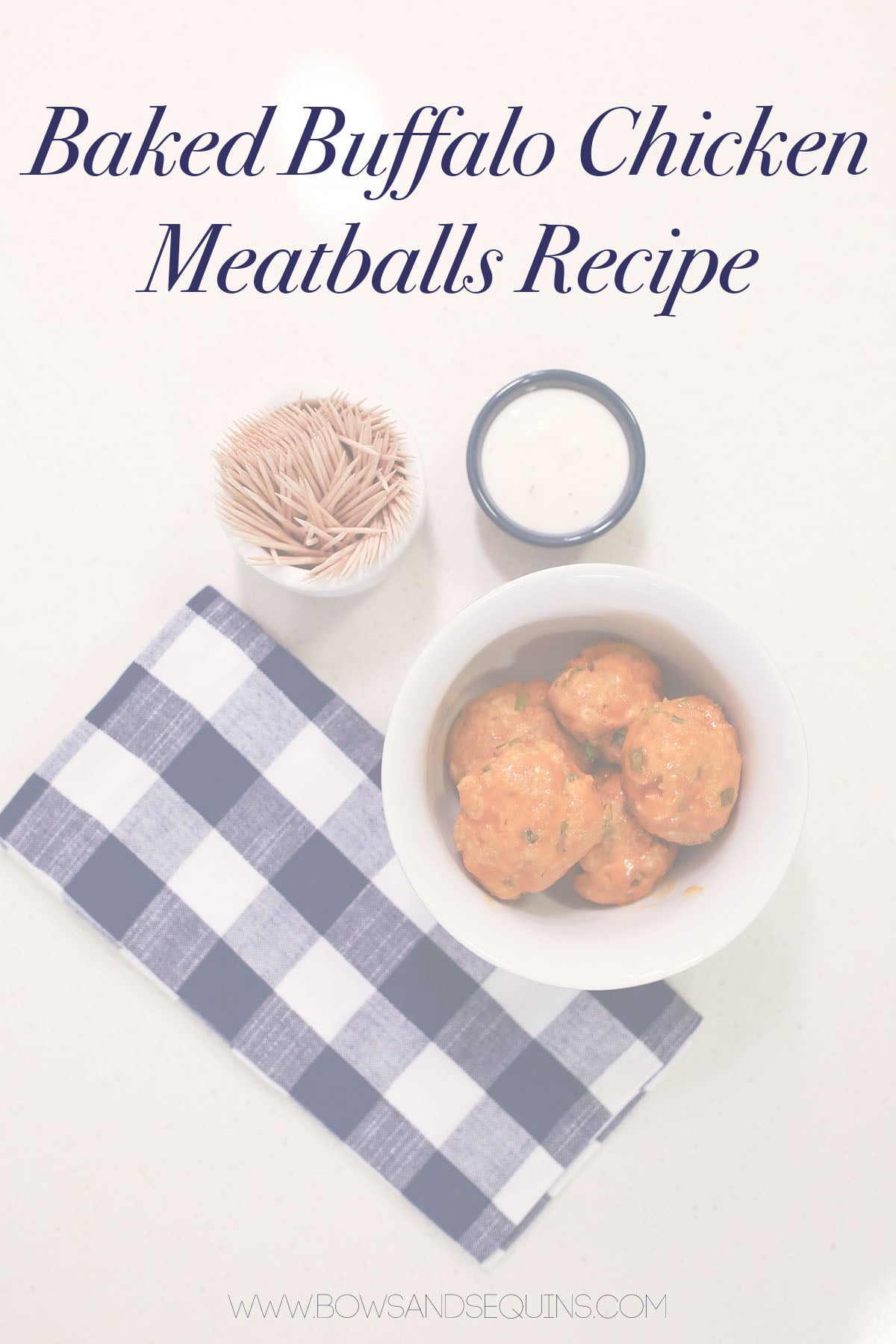 Baked Buffalo Chicken Meatball Recipe