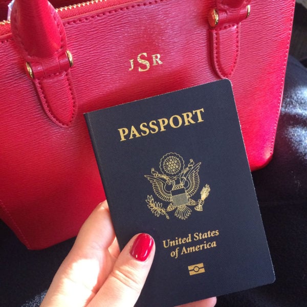 Monogrammed Ralph Lauren Bag and US Passport