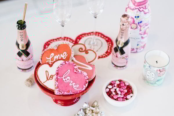 Bows & Sequins throwing a Valentine's Day party for her girlfriends.