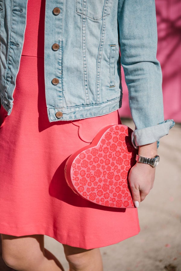 Bows & Sequins wearing a Gap jean jacket.