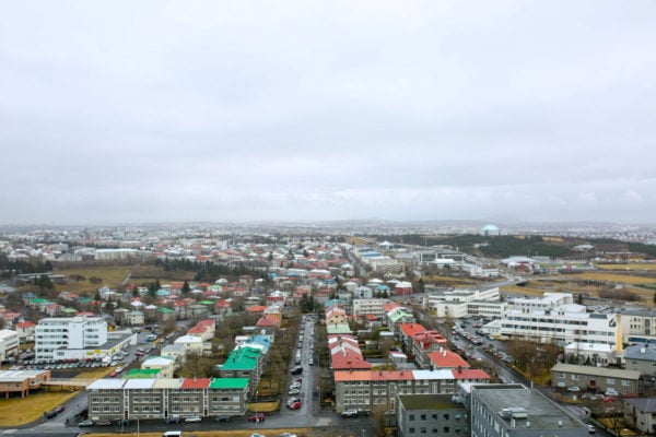 Bows & Sequins Iceland Travel Guide: View from Top of Hallgrimskirkja