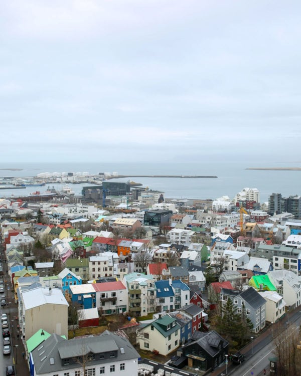 Bows & Sequins Iceland Travel Guide: View from Hallgrimskirkja Reykjavik