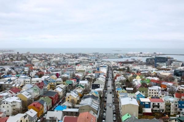Bows & Sequins Iceland Travel Guide: View from Hallgrimskirkja Reykjavik