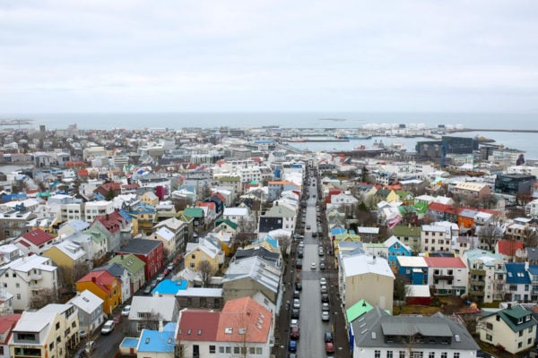 Bows & Sequins Iceland Travel Guide: View from Hallgrimskirkja Reykjavik