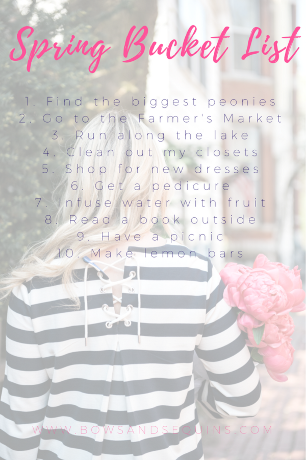 Bows & Sequins Spring Bucket List