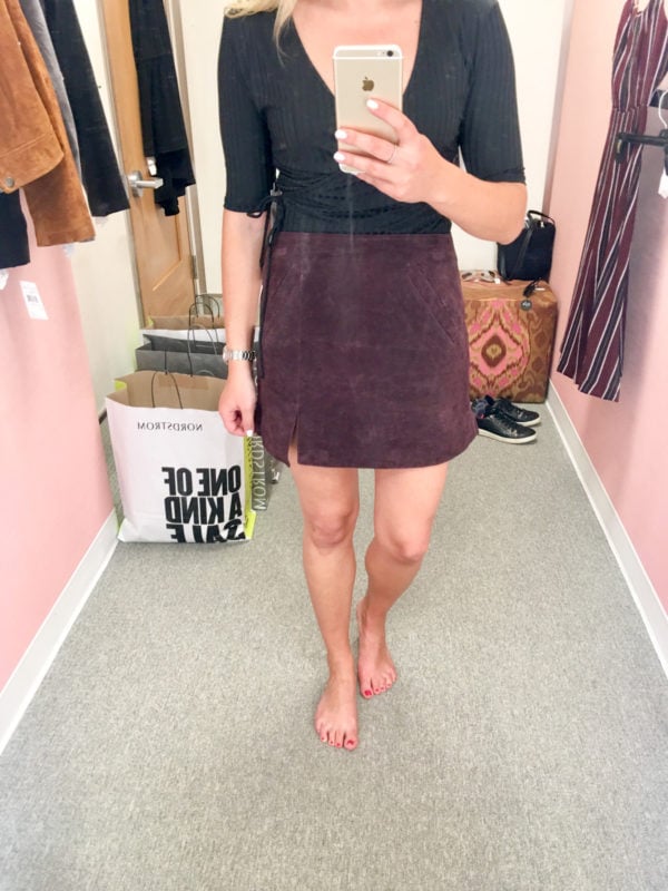 Bows & Sequins Guide to Shopping the Nordstrom Anniversary Sale | What to Buy: Blank NYC Suede Mini Skirt
