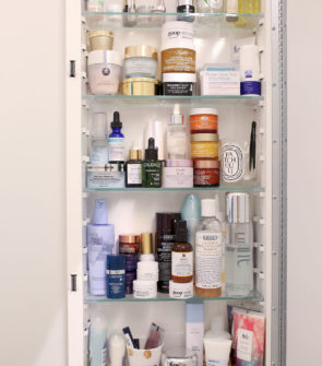 Bows & Sequins Medicine Cabinet Beauty Products