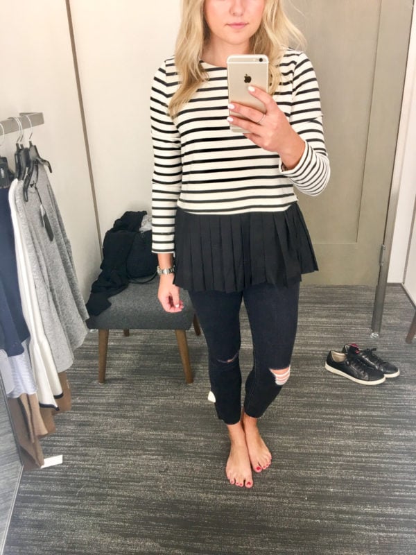 Bows & Sequins Guide to Shopping the Nordstrom Anniversary Sale | What to Buy: Striped Top with Ruffle Hem