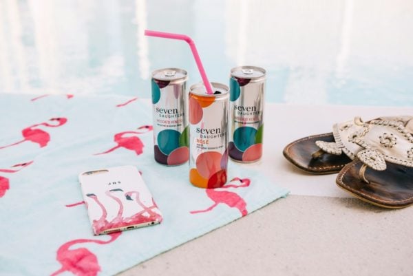 Seven Daughters moscato and rose wine review by Bows & Sequins.